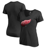 Detroit Red Wings Women's Midnight Mascot V-Neck T-Shirt - NHL T-shirts