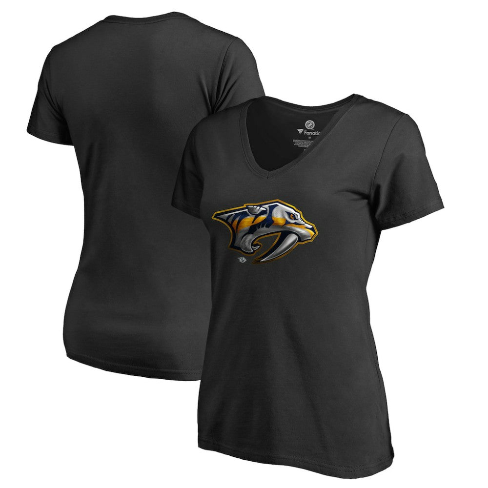 Nashville Predators Women's Midnight Mascot V-Neck T-Shirt - NHL T-shirts