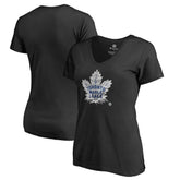 Toronto Maple Leafs Women's Midnight Mascot V-Neck T-Shirt - NHL T-shirts