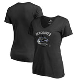 Vancouver Canucks Women's Midnight Mascot V-Neck T-Shirt - NHL T-shirts