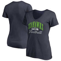 Seattle Seahawks Women's Victory Script V-Neck T-Shirt | NFL Discount