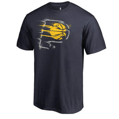 Navy Indiana Pacers Splatter Logo T-Shirt | NBA