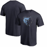 Navy Memphis Grizzlies Splatter Logo T-Shirt | NBA