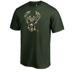 Green Milwaukee Bucks Splatter Logo T-Shirt | NBA
