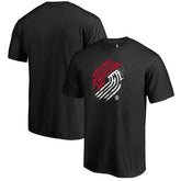 Black Portland Trail Blazers Splatter Logo T-Shirt | NBA