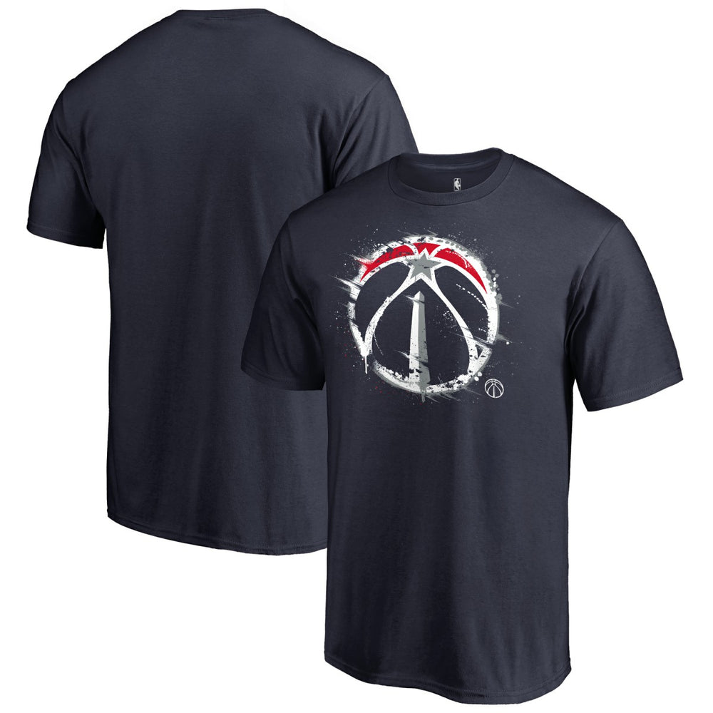 Navy Washington Wizards Splatter Logo T-Shirt | NBA