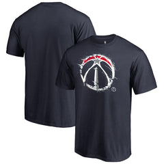 Navy Washington Wizards Splatter Logo T-Shirt | NBA