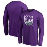 Purple Sacramento Kings Splatter Logo Long Sleeve T-Shirt | NBA