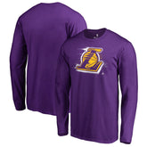 Purple Los Angeles Lakers Splatter Logo Long Sleeve T-Shirt | NBA