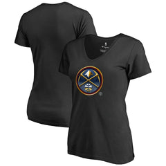 Black Denver Nuggets Women's Midnight Mascot V-Neck T-Shirt sale | NBA