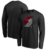 Black Portland Trail Blazers Midnight Mascot Long Sleeve T-Shirt | NBA