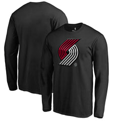 Black Portland Trail Blazers Midnight Mascot Long Sleeve T-Shirt | NBA