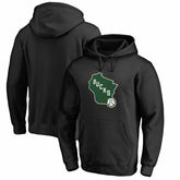 Black Milwaukee Bucks Alternate Logo Pullover Hoodie | NBA