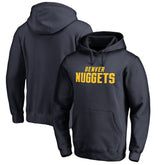 Navy Denver Nuggets Wordmark Pullover Hoodie sale | NBA