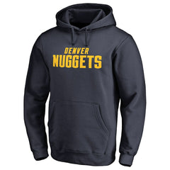 Navy Denver Nuggets Wordmark Pullover Hoodie sale | NBA