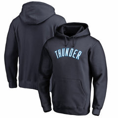 Navy Oklahoma City Thunder Wordmark Pullover Hoodie | NBA