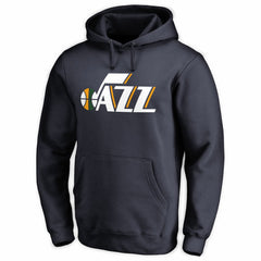 Navy Utah Jazz Wordmark Pullover Hoodie | NBA