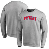 Heathered Gray Detroit Pistons Wordmark Pullover Sweatshirt sale | NBA
