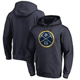 Navy Denver Nuggets Static Logo Pullover Hoodie sale | NBA