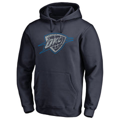 Navy Oklahoma City Thunder Static Logo Pullover Hoodie | NBA