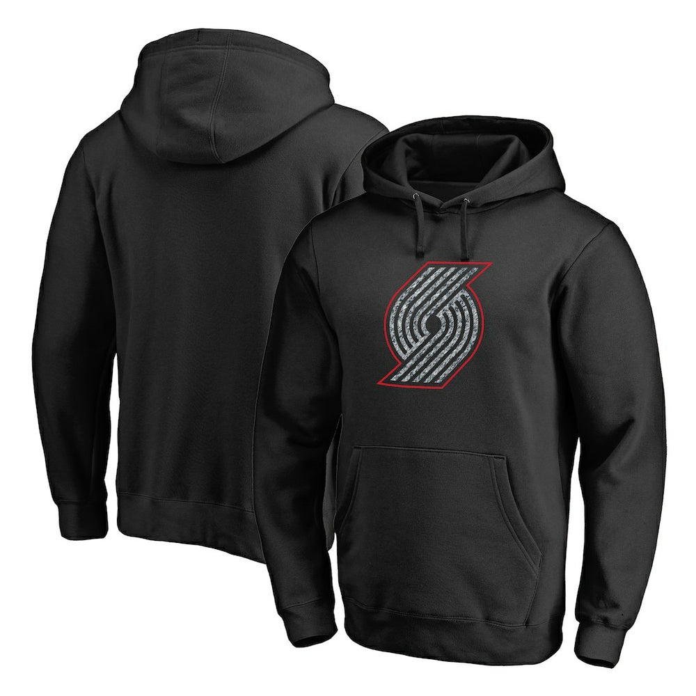 Black Portland Trail Blazers Static Logo Pullover Hoodie sale | NBA