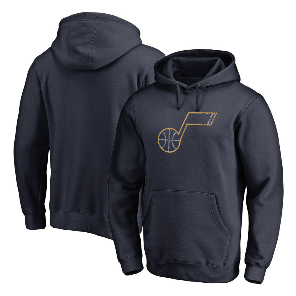 Navy Utah Jazz Static Logo Pullover Hoodie | NBA