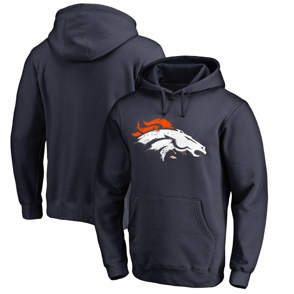 Denver Broncos Splatter Logo Pullover Hoodie | NFL Sale