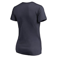 Columbus Blue Jackets Women's Splatter Logo V-Neck T-Shirt - NHL T-shirts