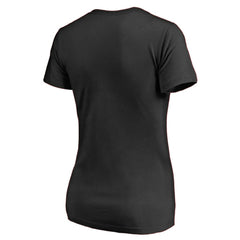 Pittsburgh Penguins Women's Splatter Logo V-Neck T-Shirt - NHL T-shirts