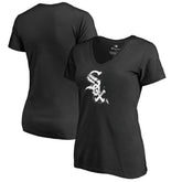 Chicago White Sox Women's Splatter Logo V-Neck T-Shirt - MLB T-shirts