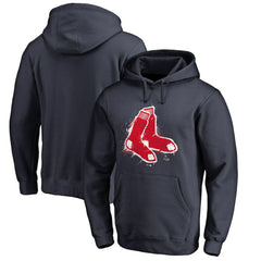 Boston Red Sox Splatter Logo Pullover Hoodie - MLB Hoodies