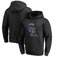 Colorado Rockies Splatter Logo Pullover Hoodie - MLB Hoodies