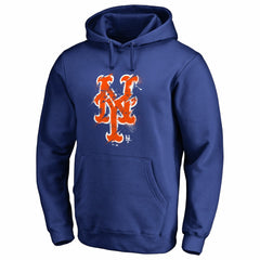 New York Mets Splatter Logo Pullover Hoodie - MLB Hoodies