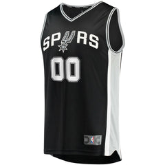 Icon Edition San Antonio Spurs Fast Break Custom Replica Jersey Black | NBA
