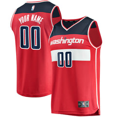 Icon Edition Washington Wizards Fast Break Custom Replica Jersey Red | NBA