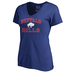 Buffalo Bills Women's Vintage Collection Victory Arch V-Neck T-Shirt | NFL Hot