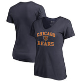 Chicago Bears Women's Vintage Collection Victory Arch V-Neck T-Shirt | NFL Online