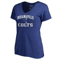 Indianapolis Colts Women's Vintage Collection Victory Arch V-Neck T-Shirt | NFL New
