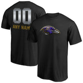 Baltimore Ravens Personalized Midnight Mascot T-Shirt | NFL On sale