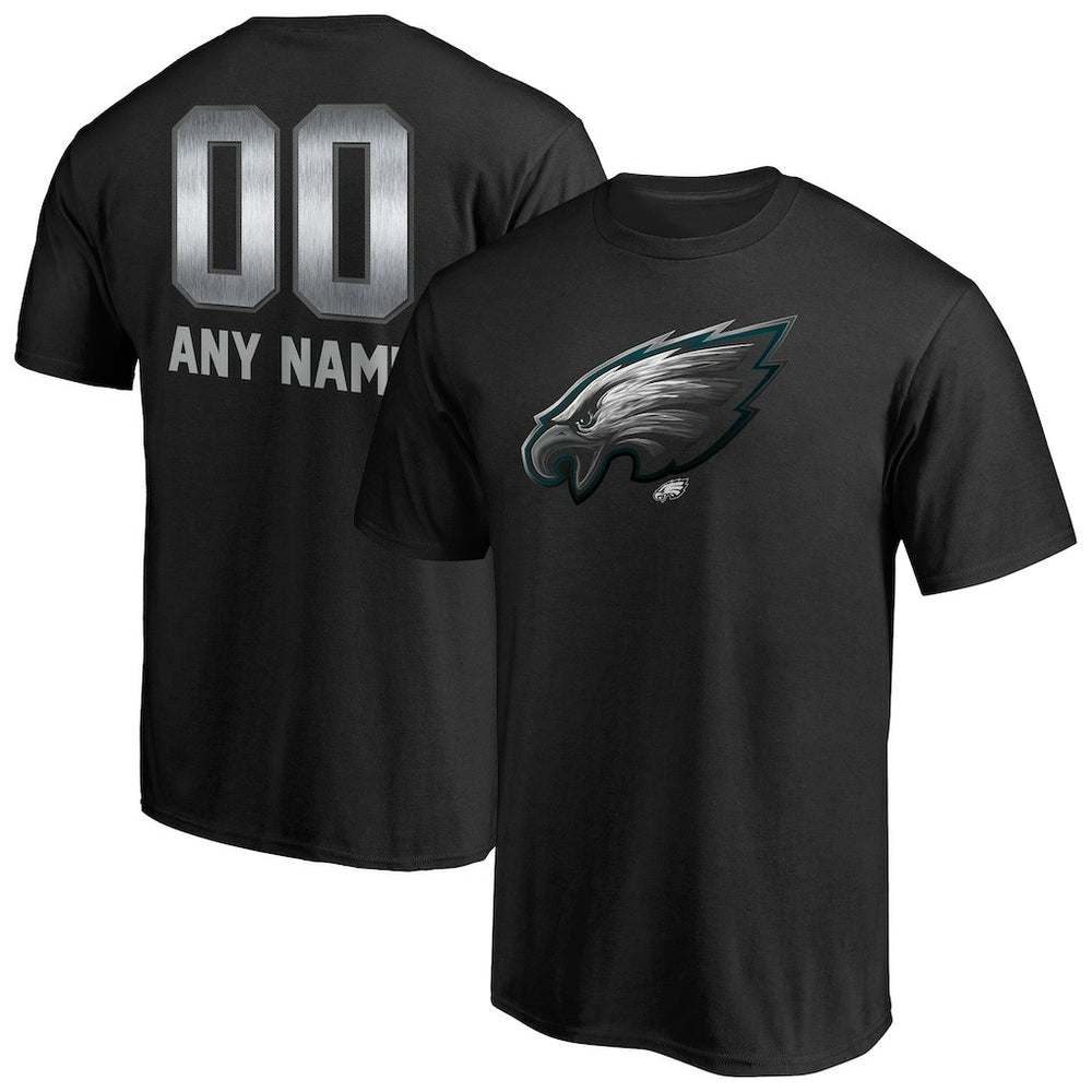 Philadelphia Eagles Personalized Midnight Mascot T-Shirt | NFL New