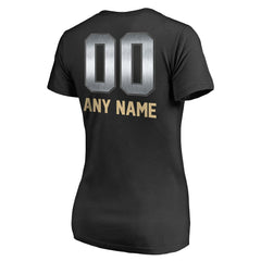 New Orleans Saints Women's Personalized Midnight Mascot T-Shirt | NFL Hot