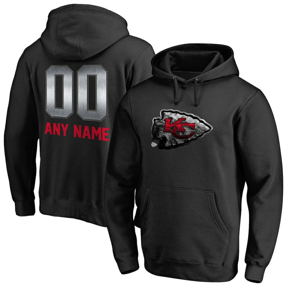 Kansas City Chiefs Personalized Midnight Mascot Pullover Hoodie | NFL Online