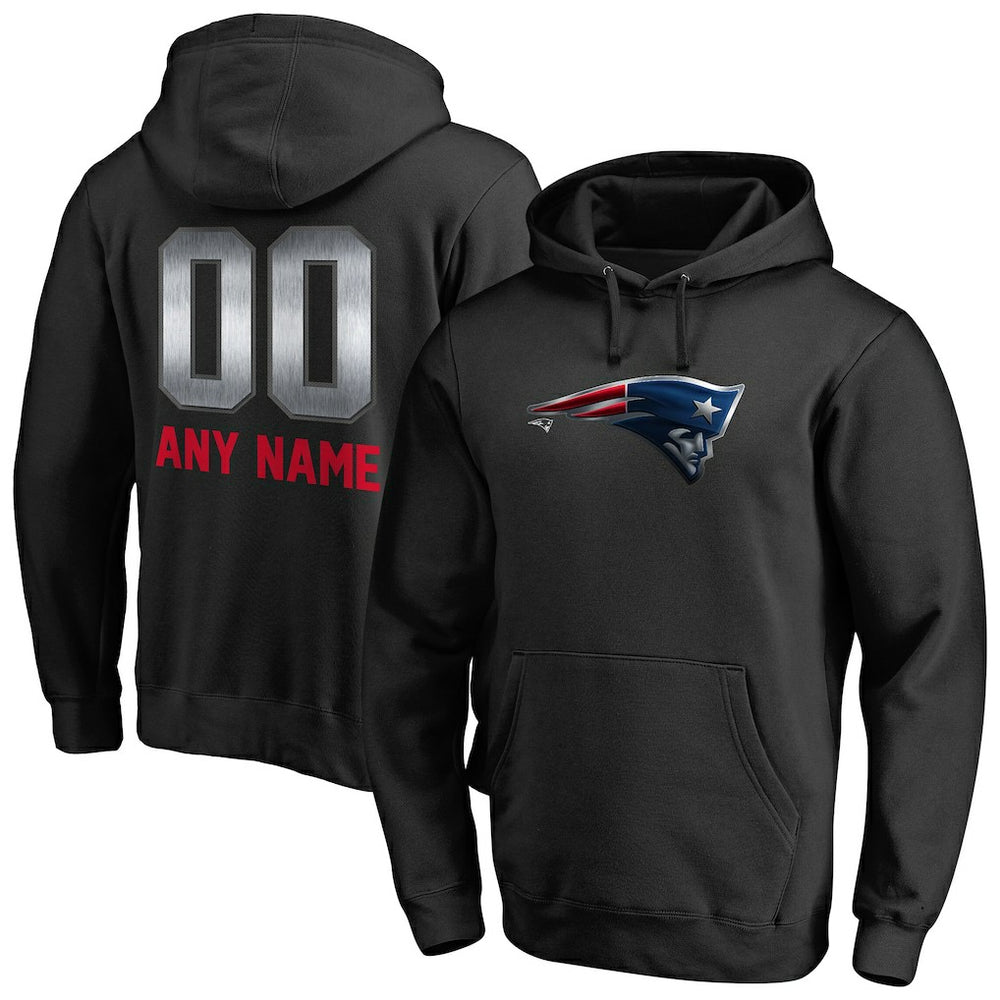 New England Patriots Personalized Midnight Mascot Pullover Hoodie | NFL US