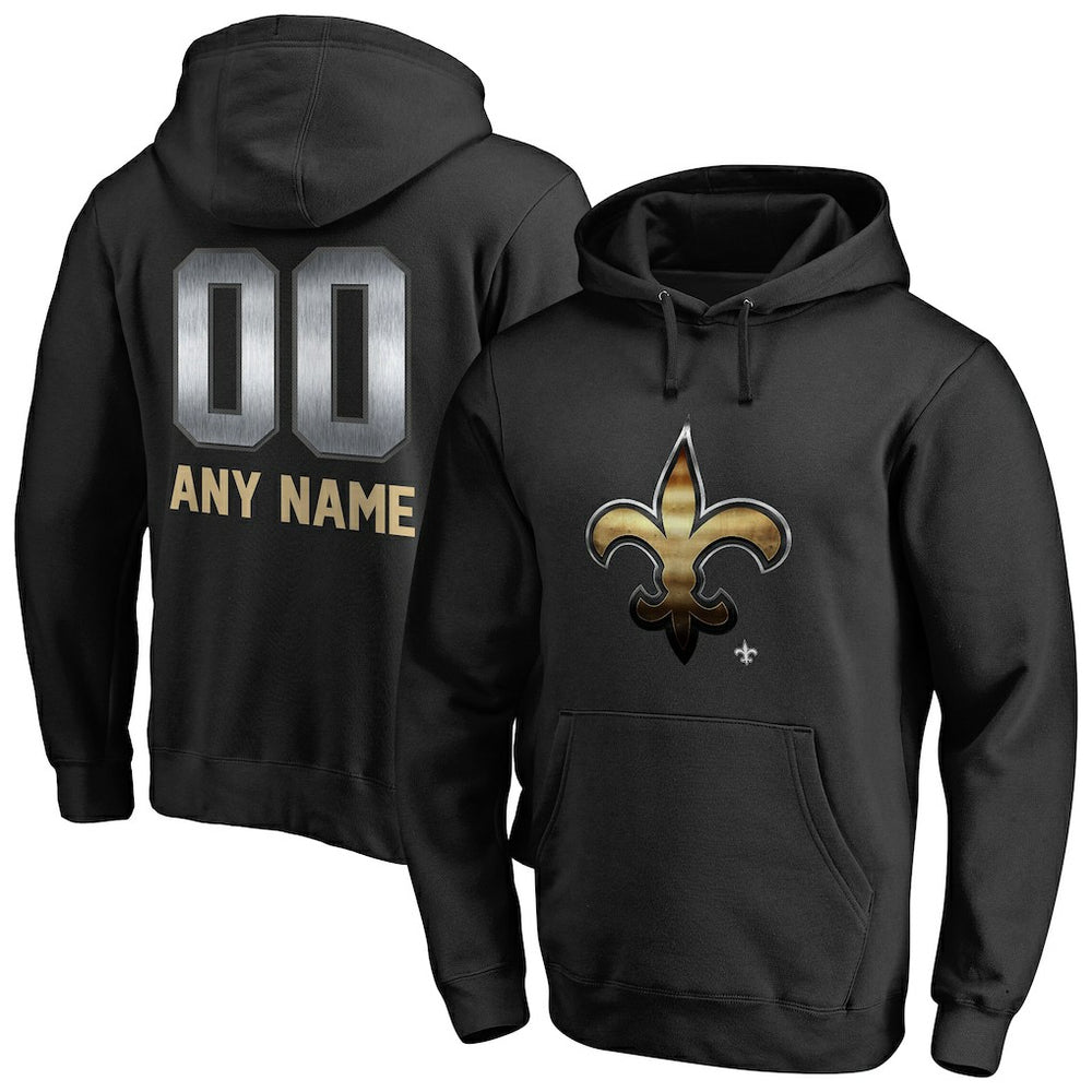 New Orleans Saints Personalized Midnight Mascot Pullover Hoodie | NFL Near me