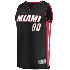 Icon Edition Miami Heat Youth Fast Break Custom Replica Jersey Black | NBA