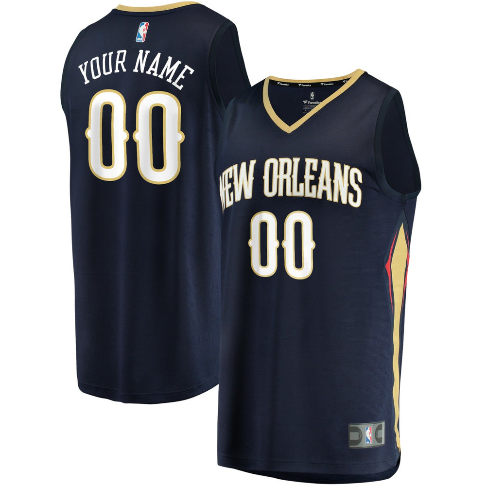 Navy New Orleans Pelicans Youth Fast Break Custom Jersey | NBA