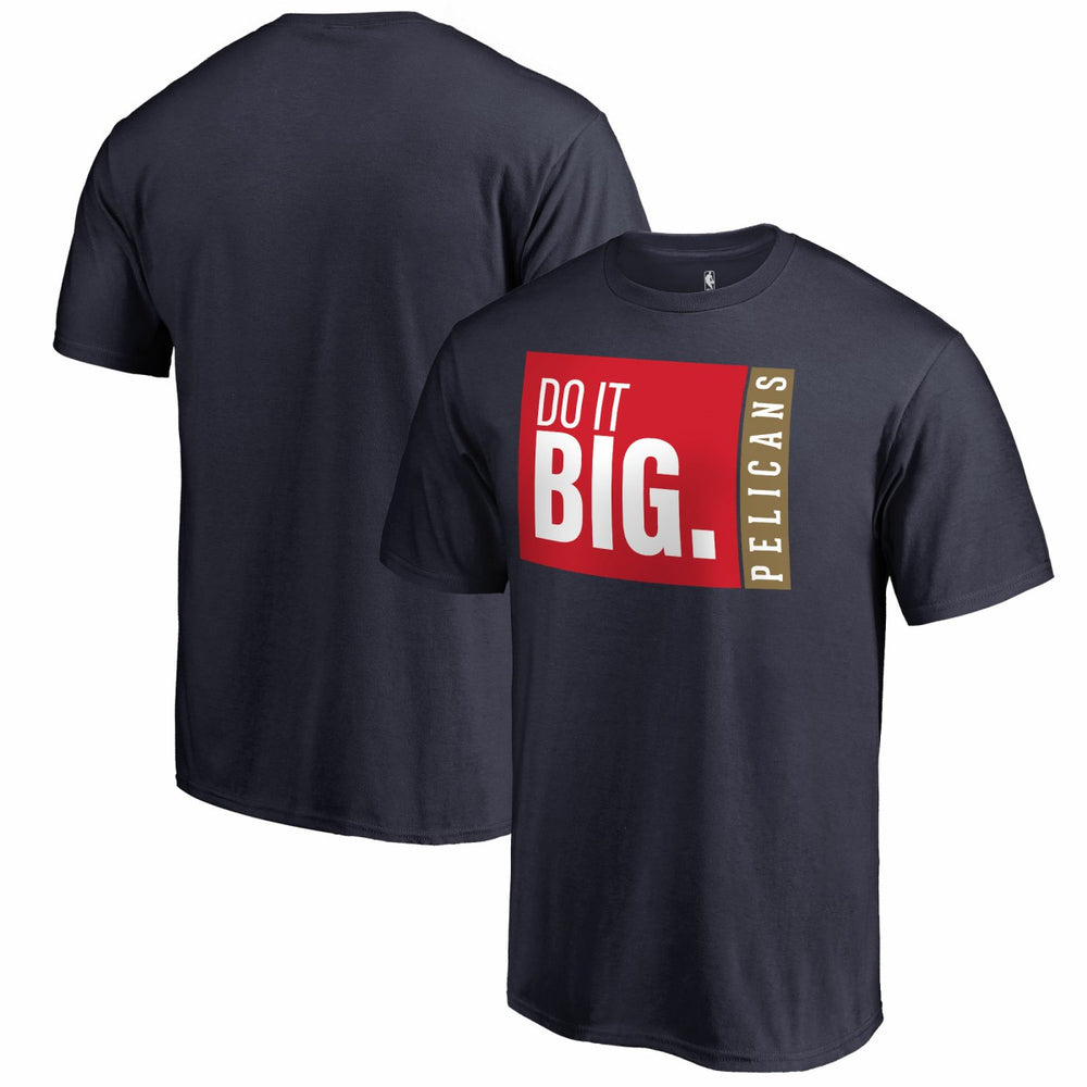 Navy New Orleans Pelicans Do It Big T-Shirt | NBA
