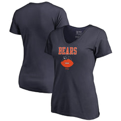 Chicago Bears Women's Vintage Team Lockup V-Neck T-Shirt | NFL Outlet