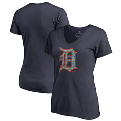 Detroit Tigers Women's Static Logo V-Neck T-Shirt - MLB T-shirts