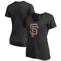San Francisco Giants Women's Static Logo V-Neck T-Shirt - MLB T-shirts